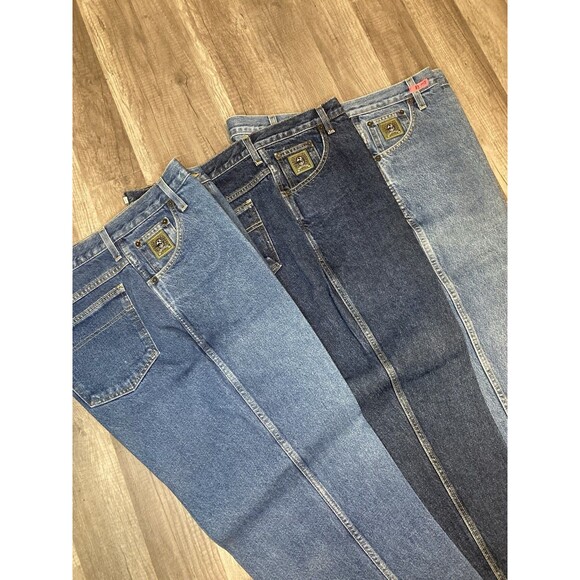 Lot Of 3 Cinch Green Label Cowboy Jeans Men’s 38x32 Starched Style 905034 905035 - Picture 2 of 16